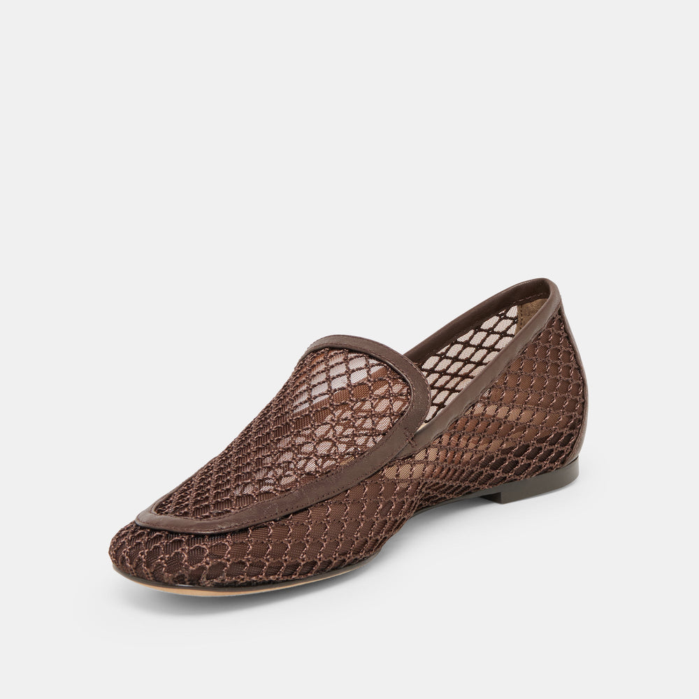 Kiala Chocolate Mesh Loafers / Dolce Vita