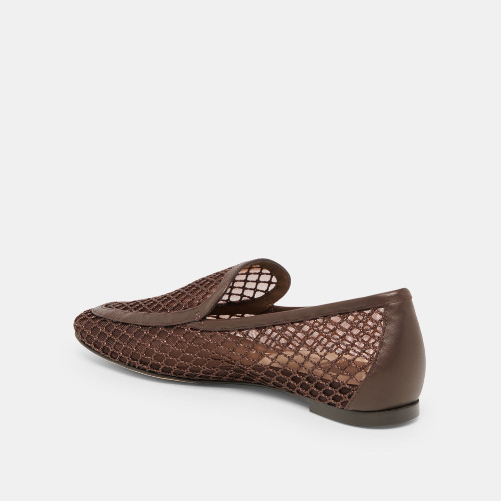 Kiala Chocolate Mesh Loafers / Dolce Vita
