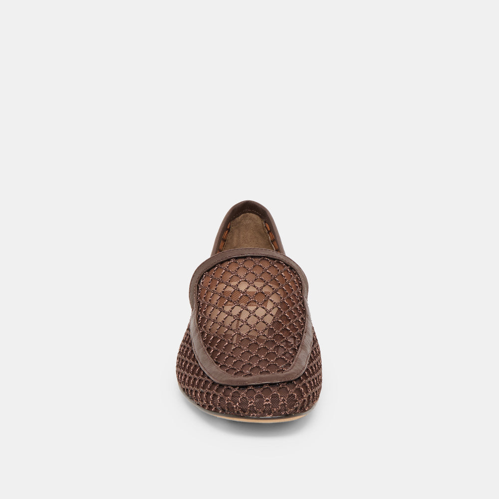 Kiala Chocolate Mesh Loafers / Dolce Vita