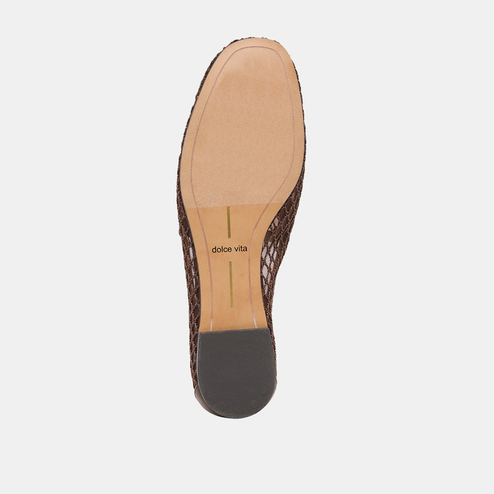 Kiala Chocolate Mesh Loafers / Dolce Vita