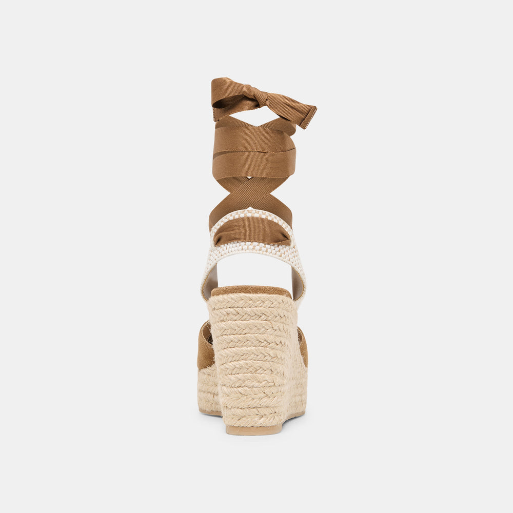 Noura Lt Brown Suede Wedges / Dolce Vita