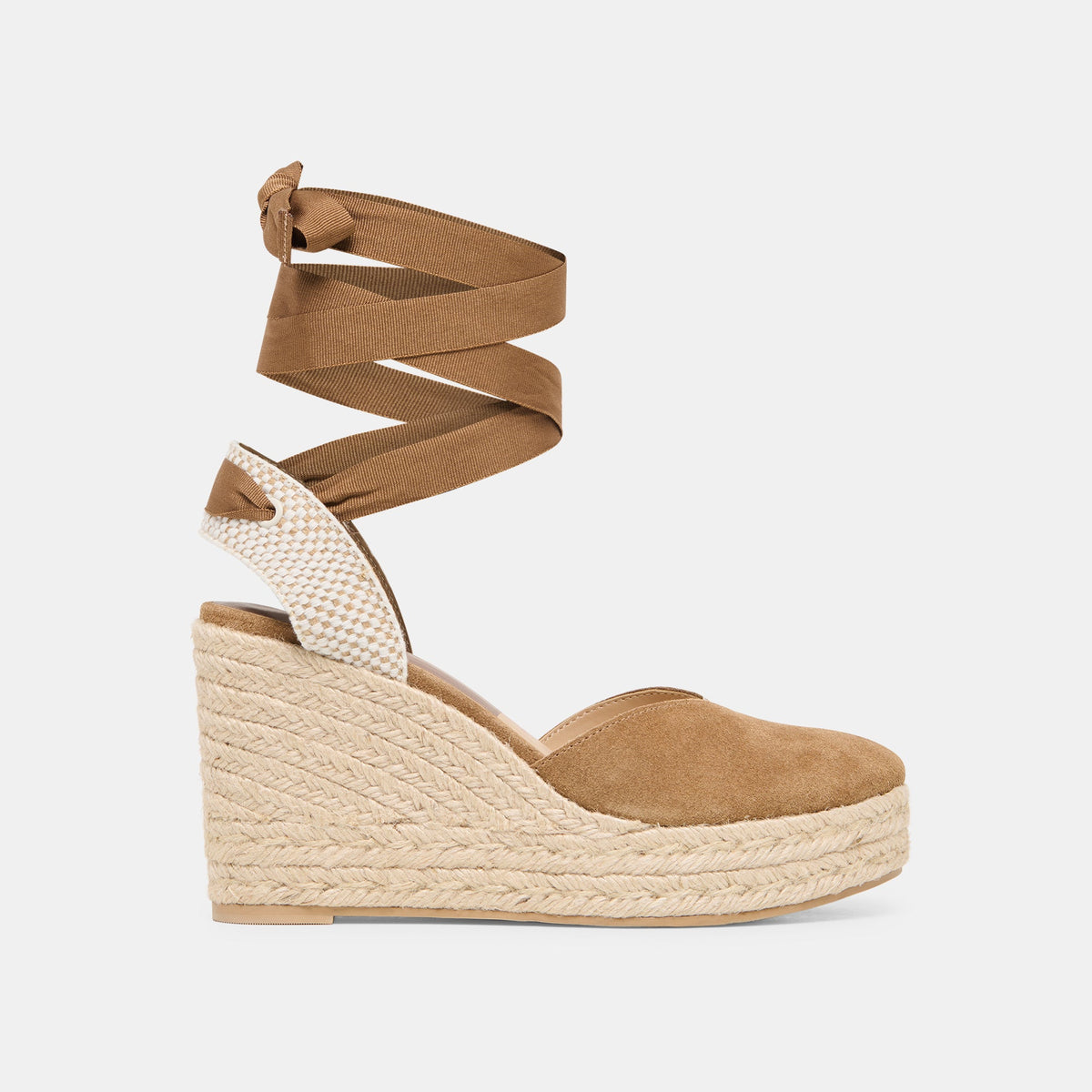 Noura Lt Brown Suede Wedges / Dolce Vita
