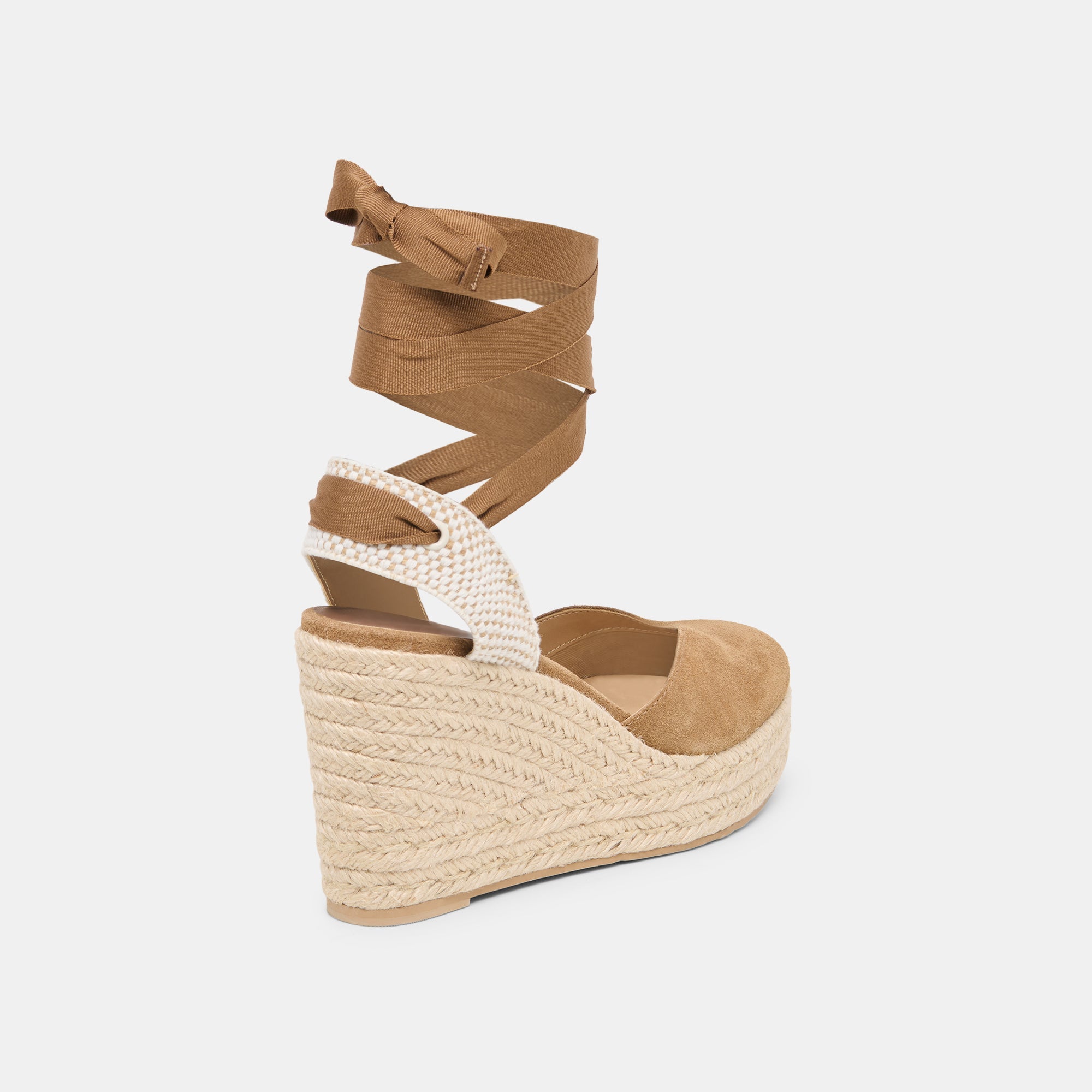 Noura Lt Brown Suede Wedges / Dolce Vita