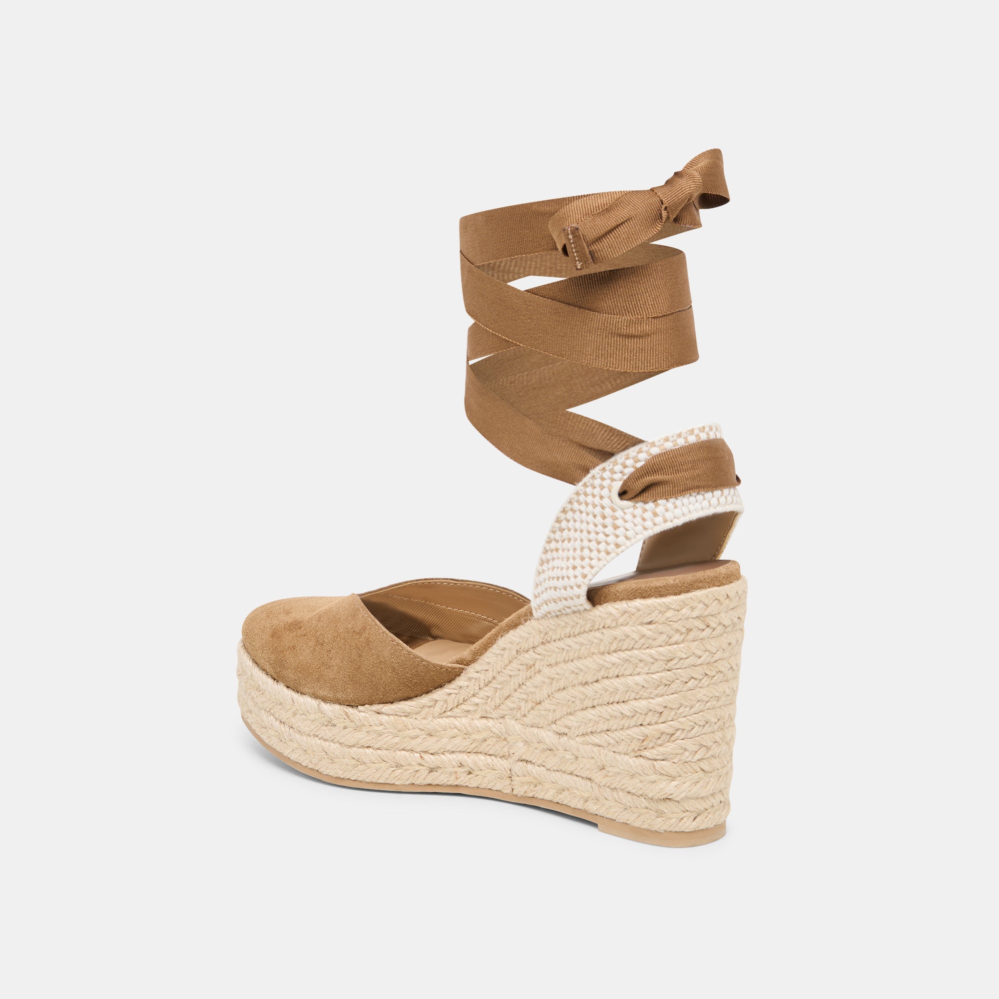 Noura Lt Brown Suede Wedges / Dolce Vita