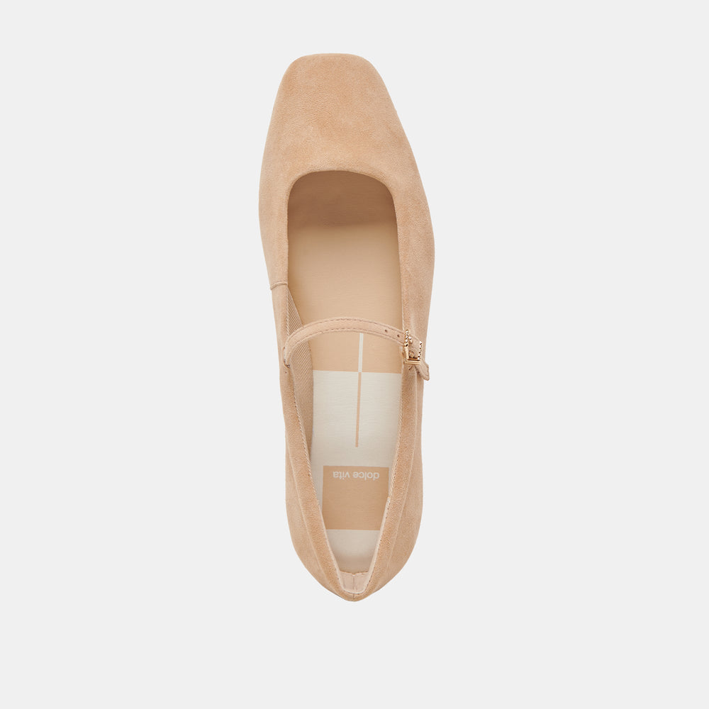 Reyes Bamboo Suede Ballet Flats / Dolce Vita