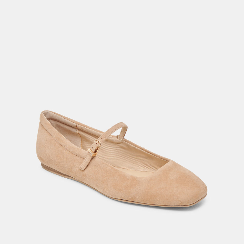 Reyes Bamboo Suede Ballet Flats / Dolce Vita