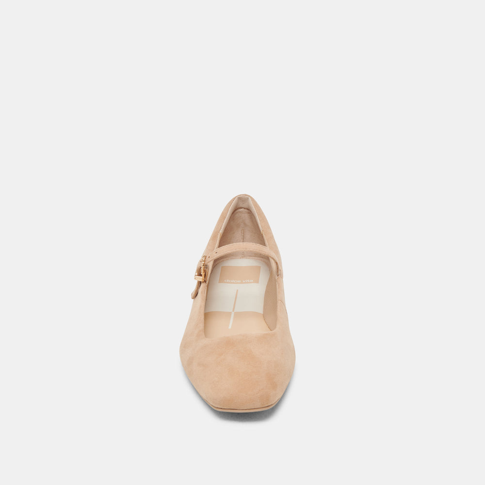 Reyes Bamboo Suede Ballet Flats / Dolce Vita