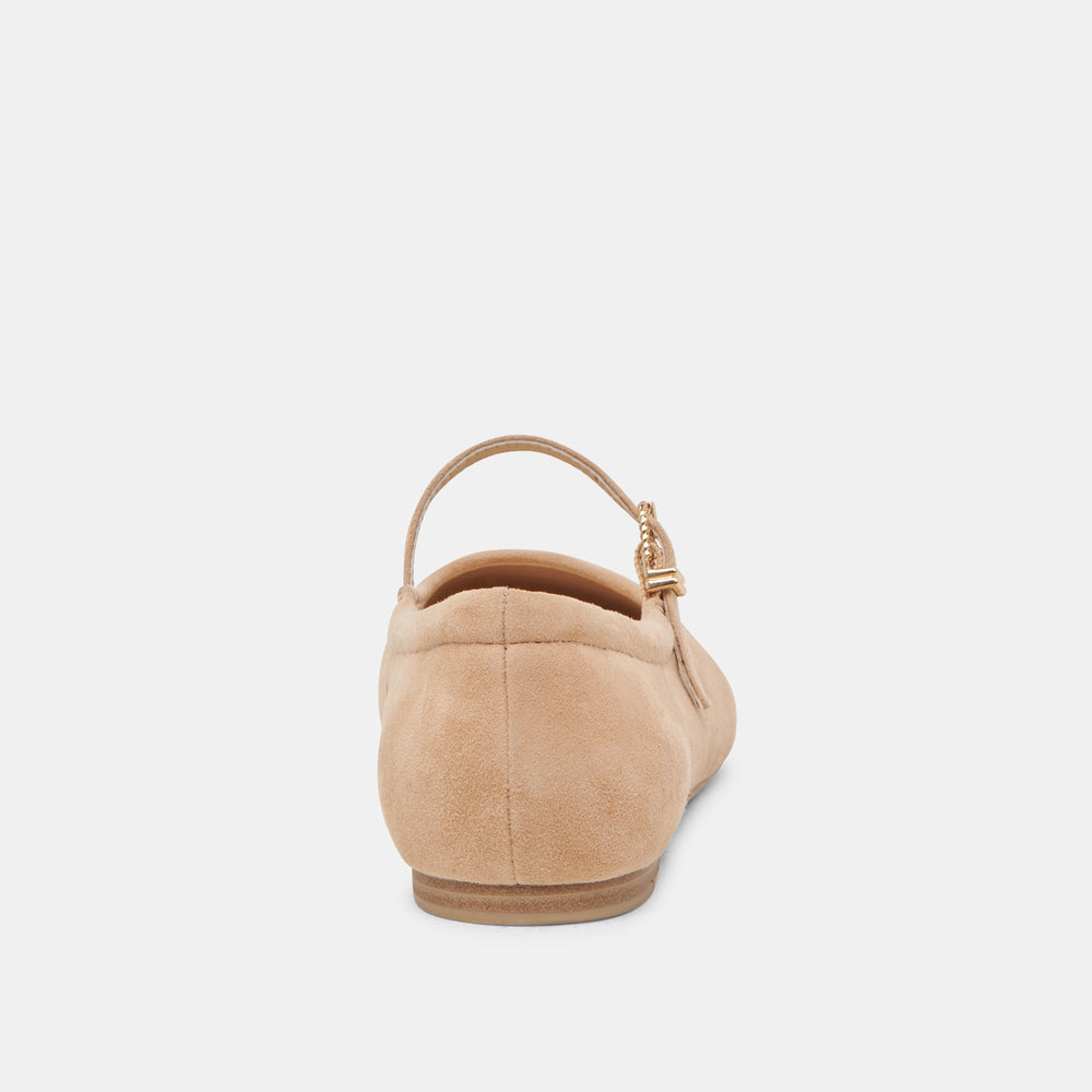 Reyes Bamboo Suede Ballet Flats / Dolce Vita