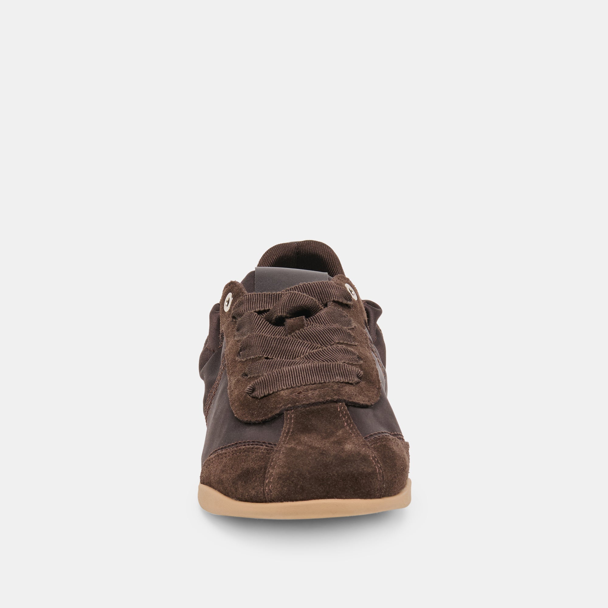 Dakoda Dk Brown Satin Sneakers / Dolce Vita