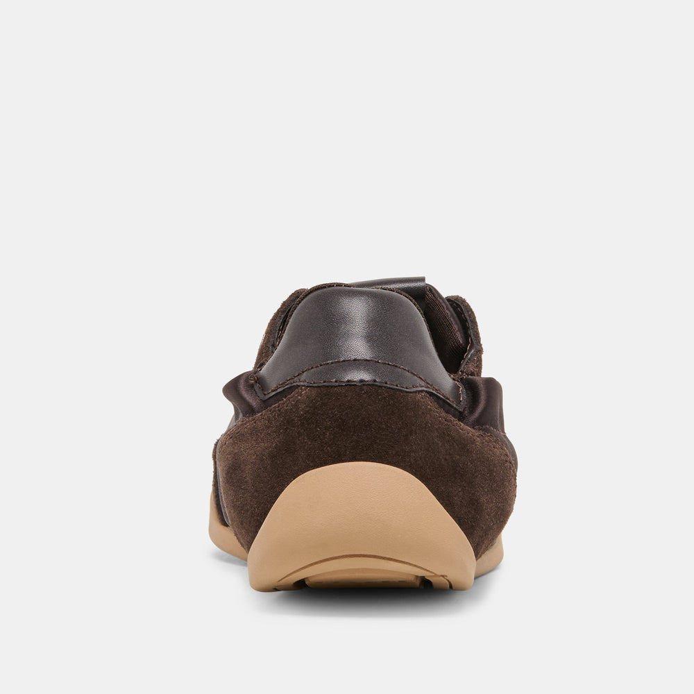 Dakoda Dk Brown Satin Sneakers / Dolce Vita