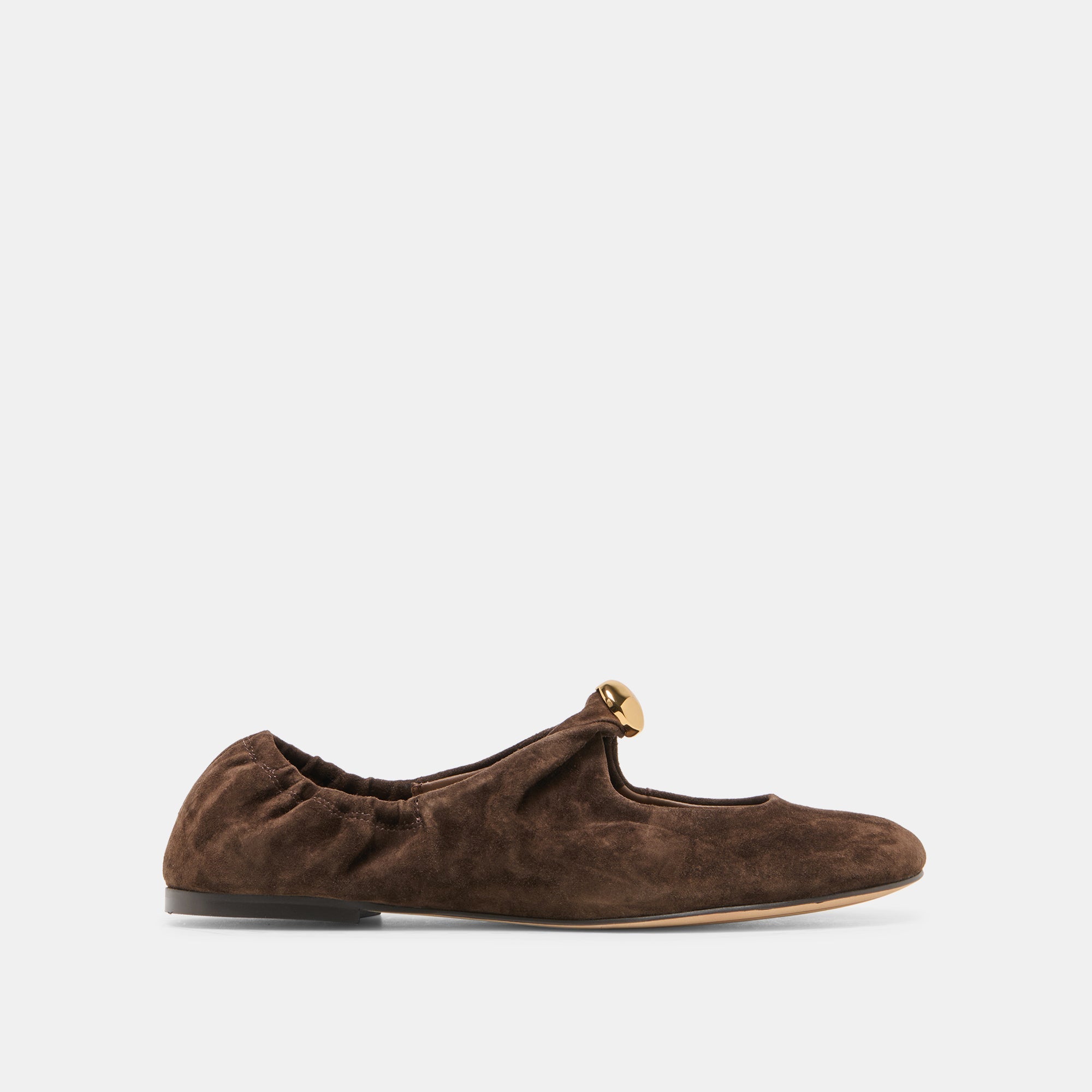 Cornel Dk Brown Suede Flats / Dolce Vita