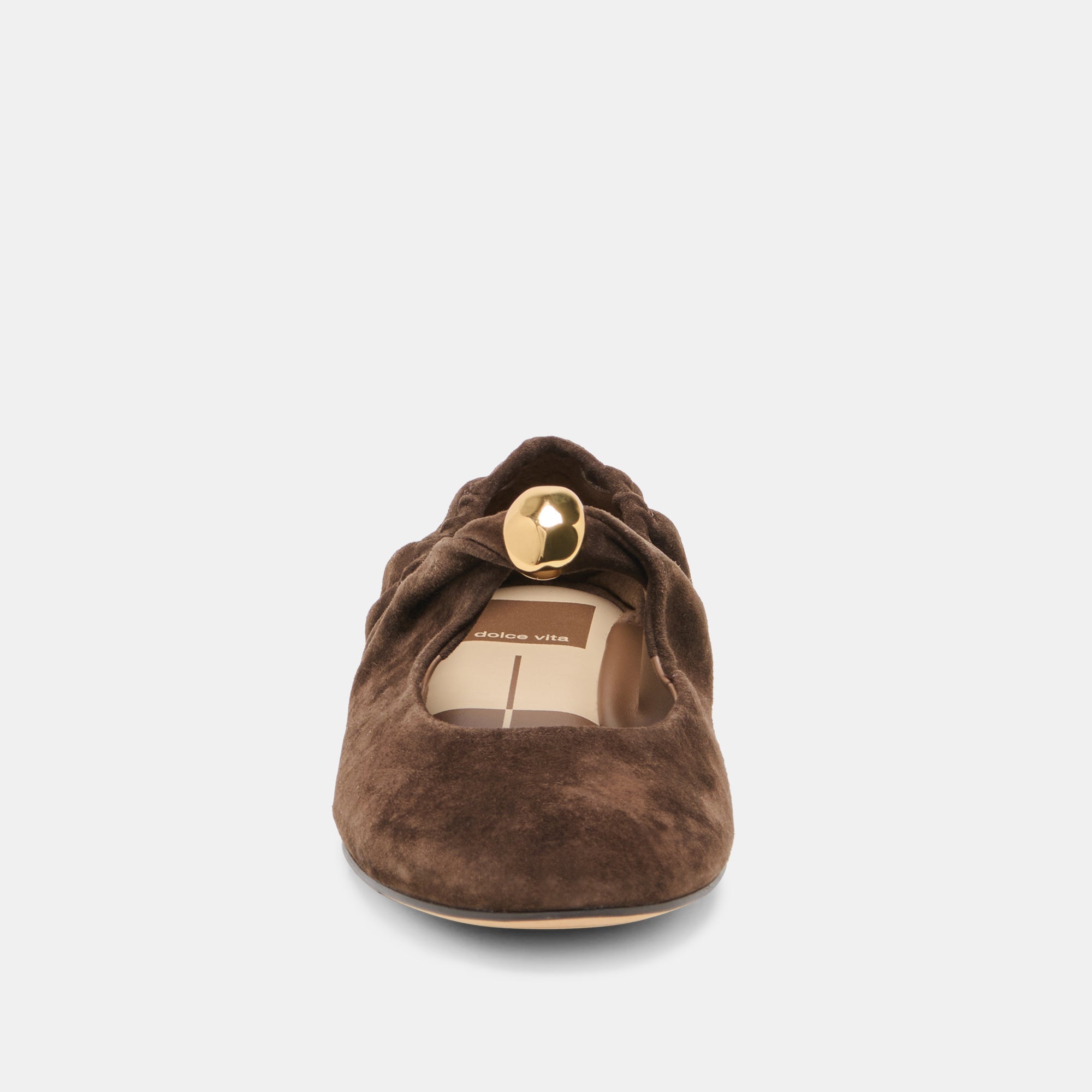 Cornel Dk Brown Suede Flats / Dolce Vita