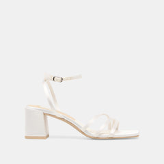 Ysabel True White Satin Heels / Dolce Vita