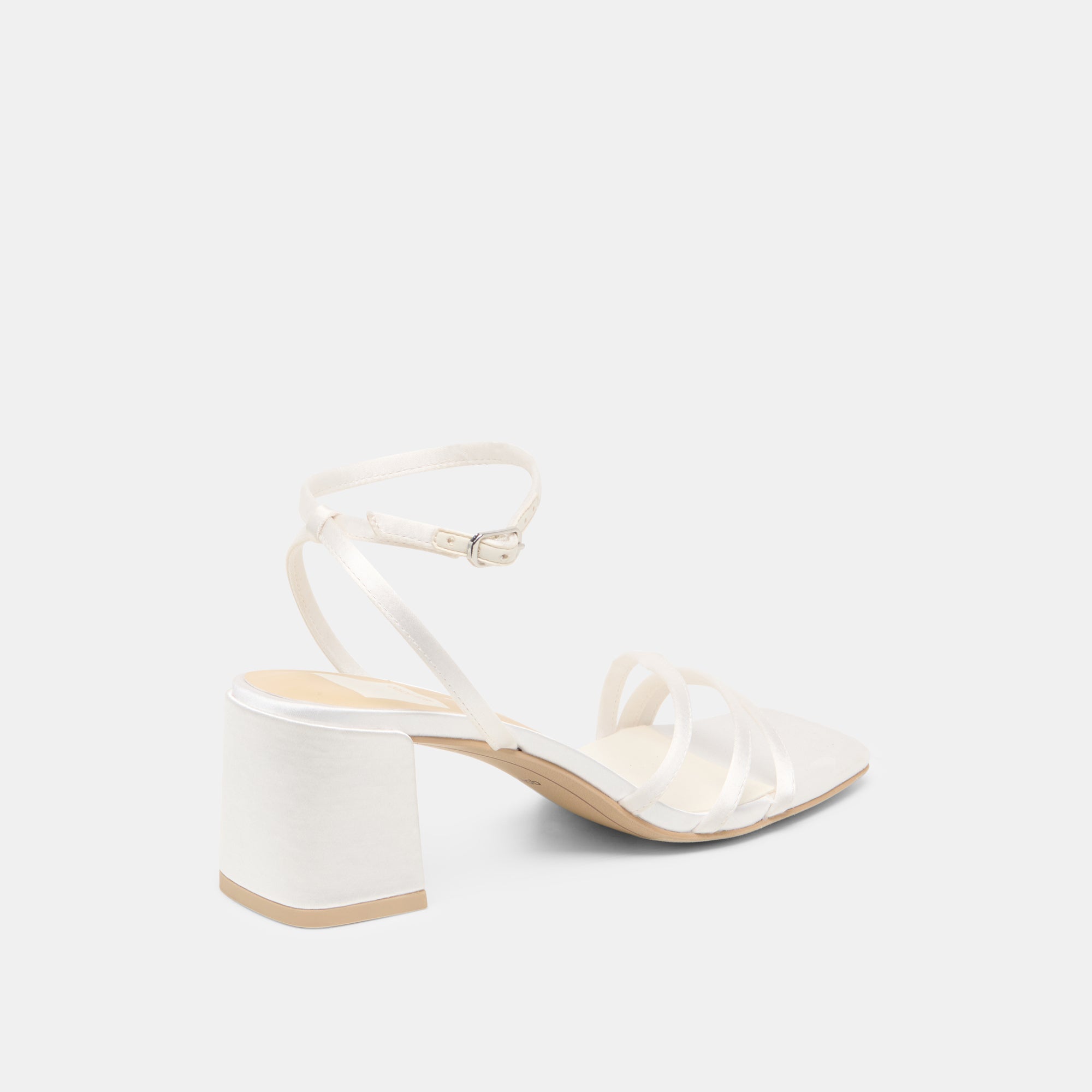 Ysabel True White Satin Heels / Dolce Vita