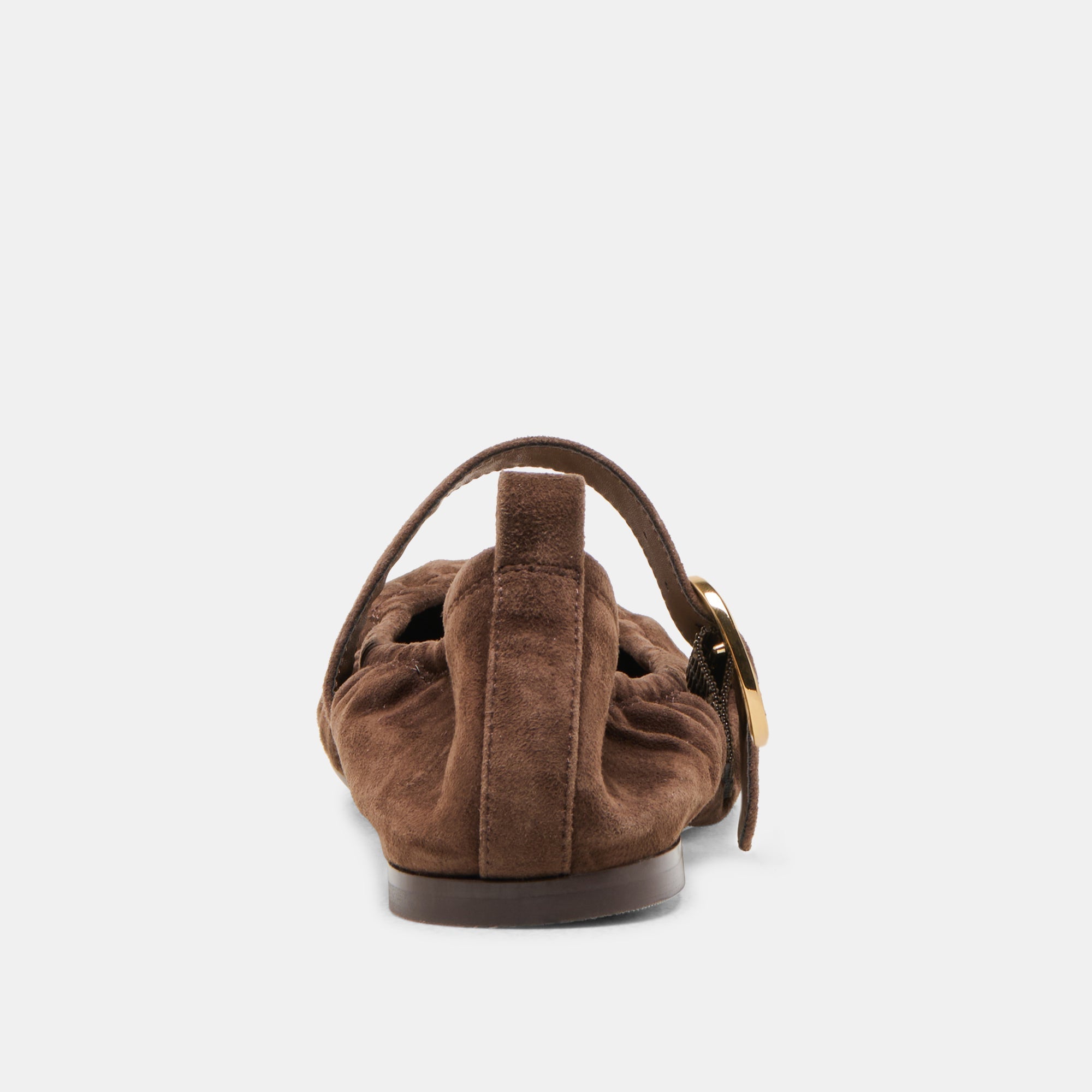 Caely Dk Brown Suede Ballet Flats / Dolce Vita