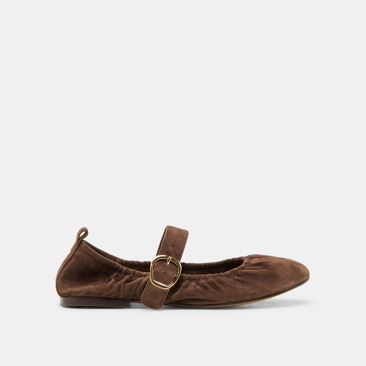 Caely Dk Brown Suede Ballet Flats / Dolce Vita