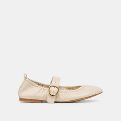 Caely Bone Leather Ballet Flats / Dolce Vita