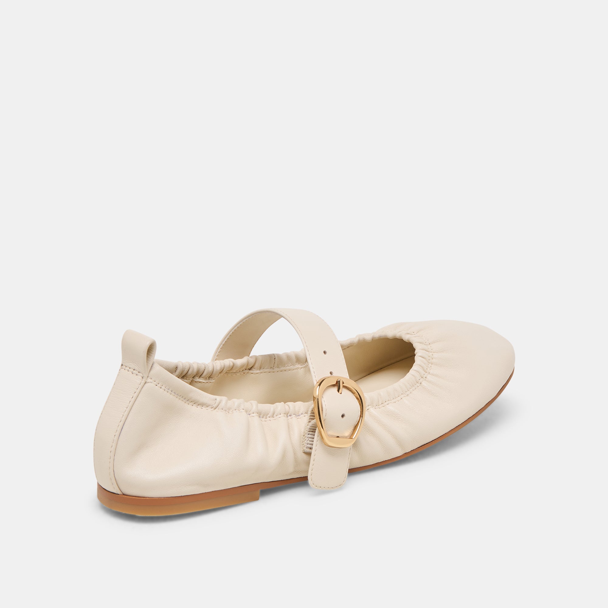 Caely Bone Leather Ballet Flats / Dolce Vita