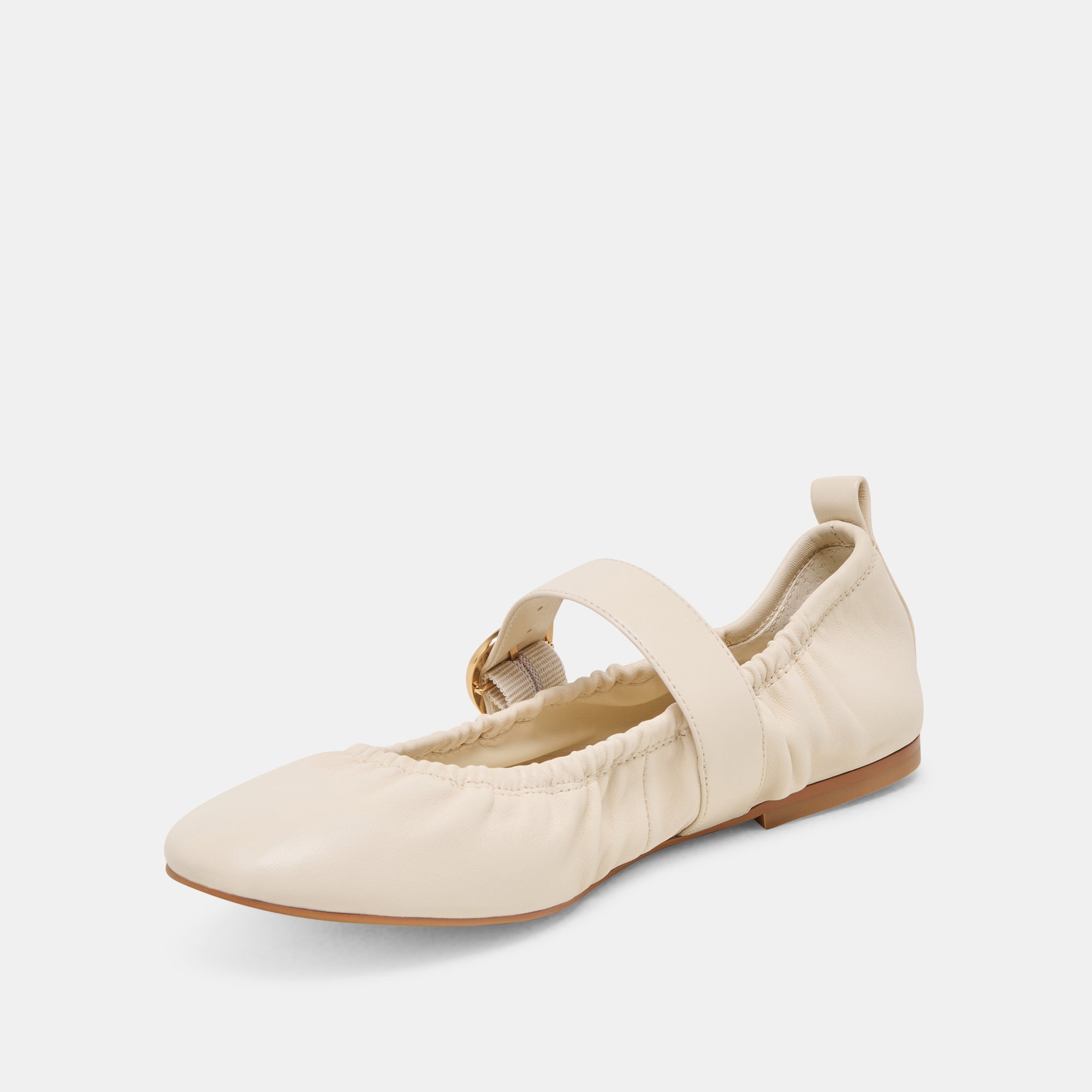 Caely Bone Leather Ballet Flats / Dolce Vita
