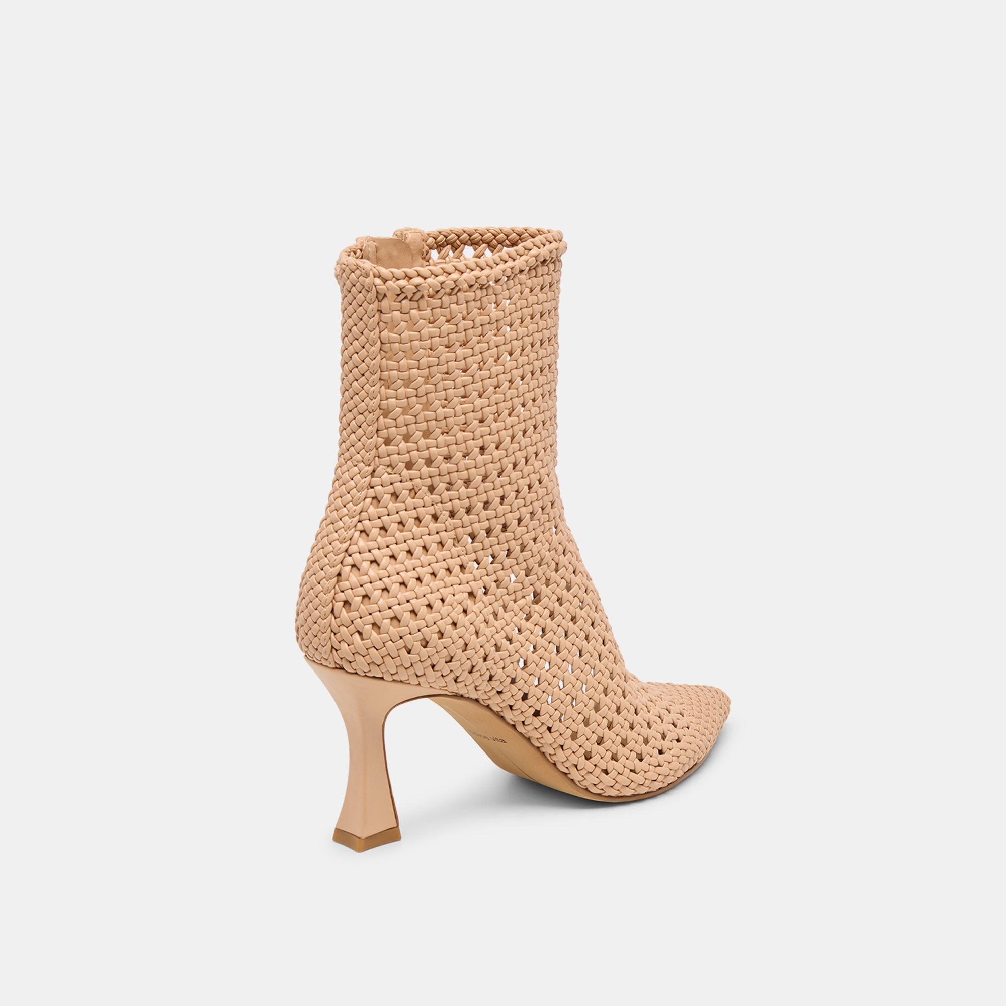 Embry Lt Tan Woven Stella Booties / Dolce Vita