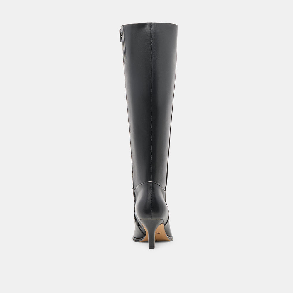 Aldy Black Leather Boots / Dolce Vita