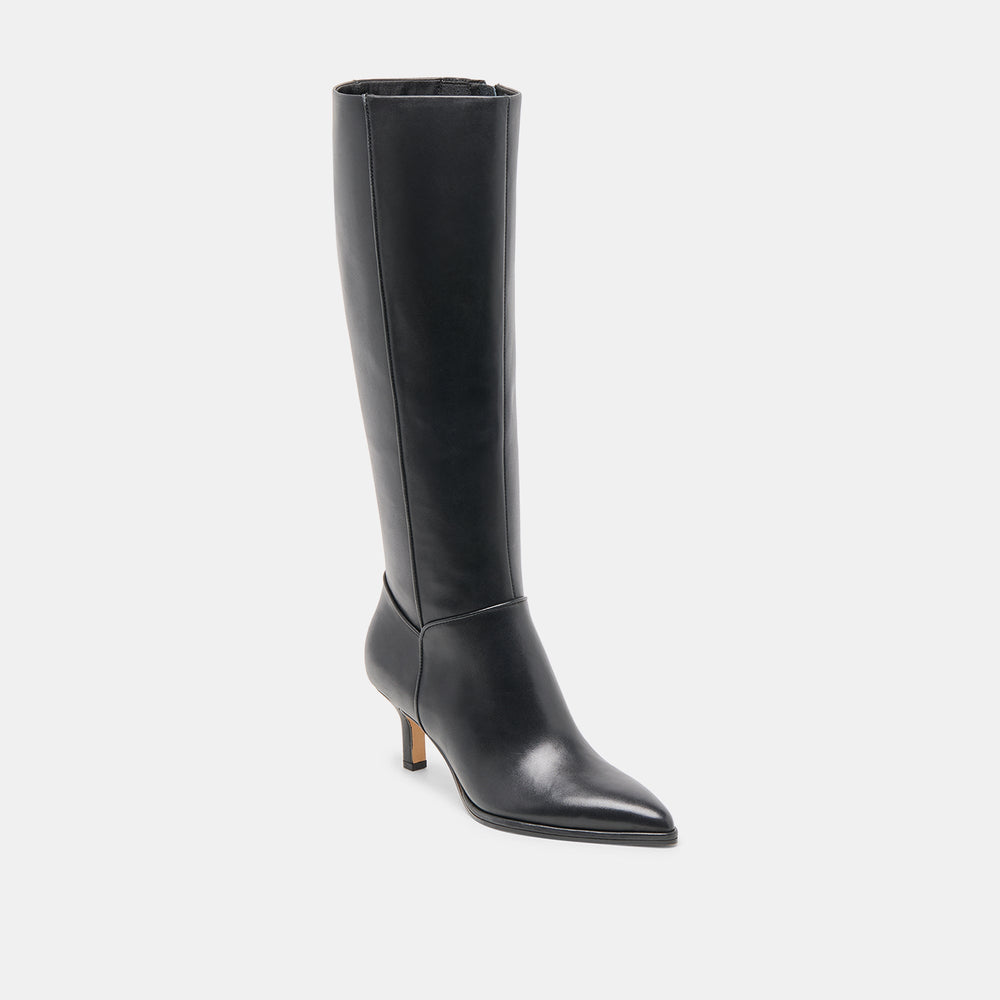 Aldy Black Leather Boots / Dolce Vita