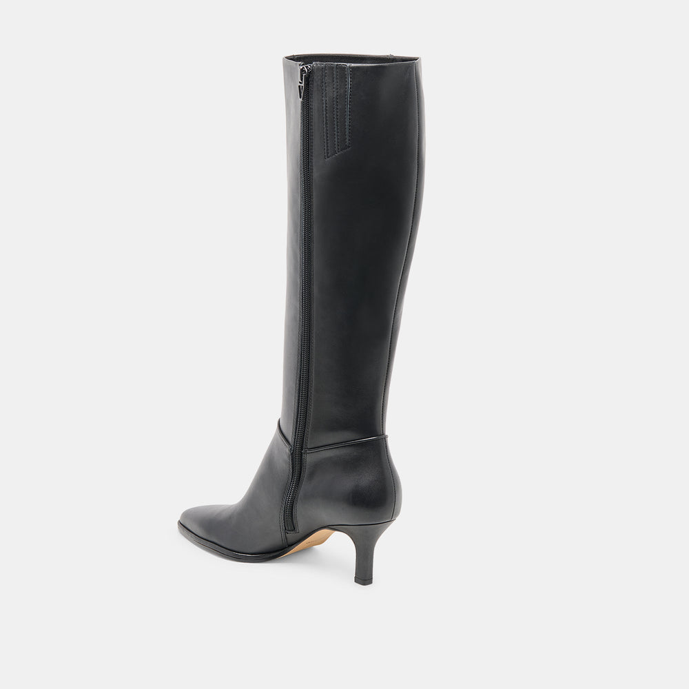 Aldy Black Leather Boots / Dolce Vita