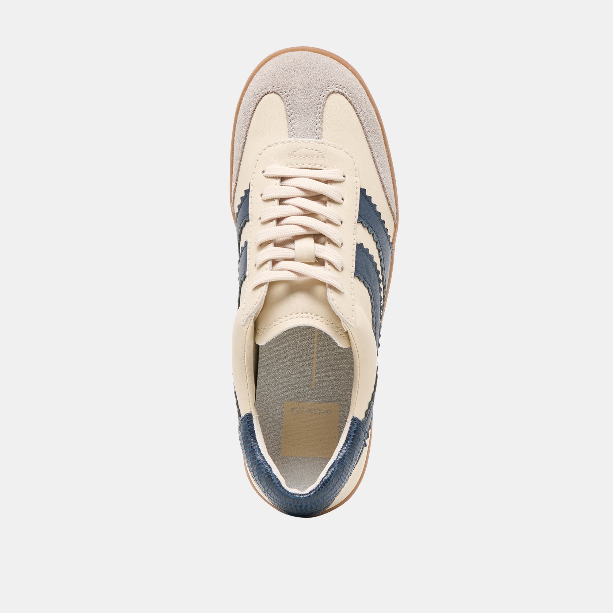 Merit White Navy Leather Sneakers / Dolce Vita