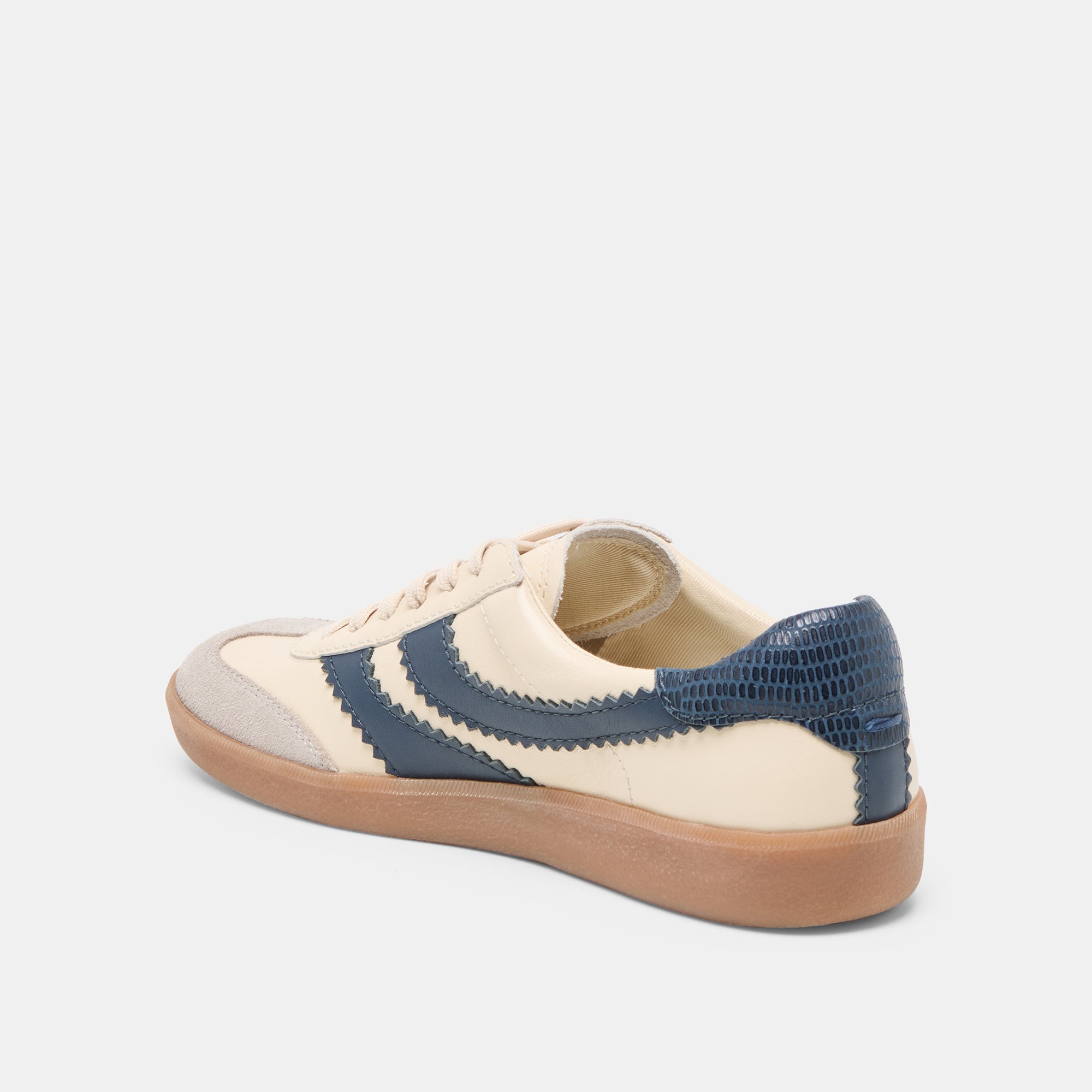 Merit White Navy Leather Sneakers / Dolce Vita