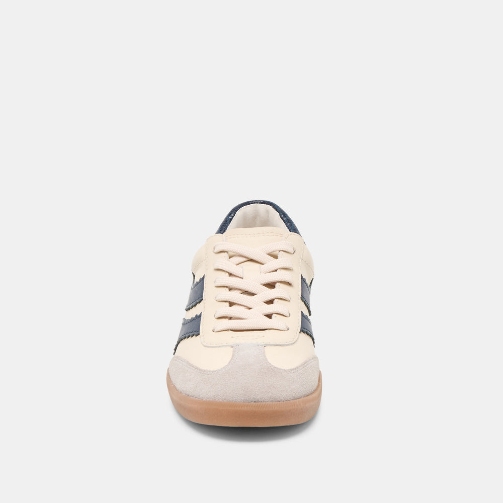 Merit White Navy Leather Sneakers / Dolce Vita