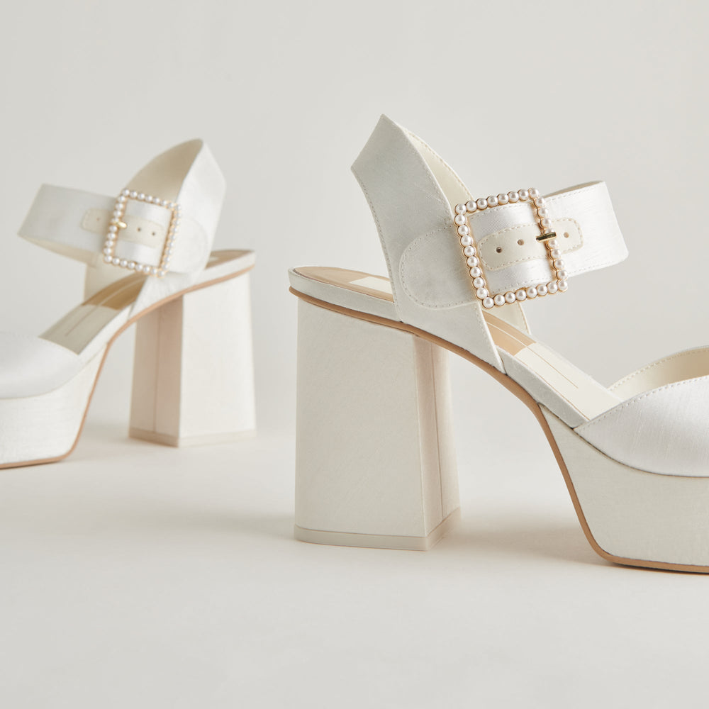 Bobby Pearl White Pearl Heels / Dolce Vita