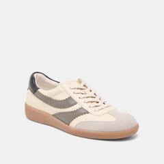 Merit White Grey Leather Sneakers / Dolce Vita
