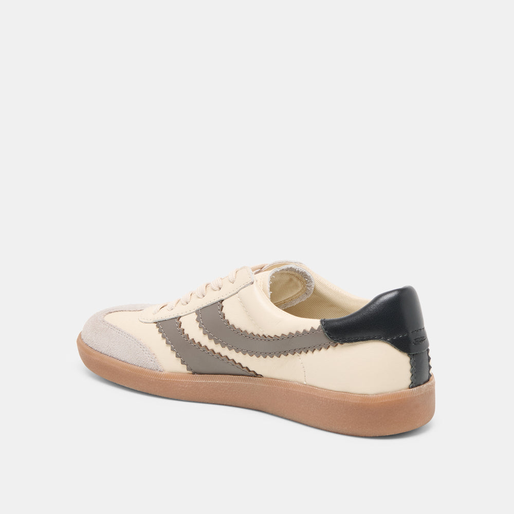 Merit White Grey Leather Sneakers / Dolce Vita