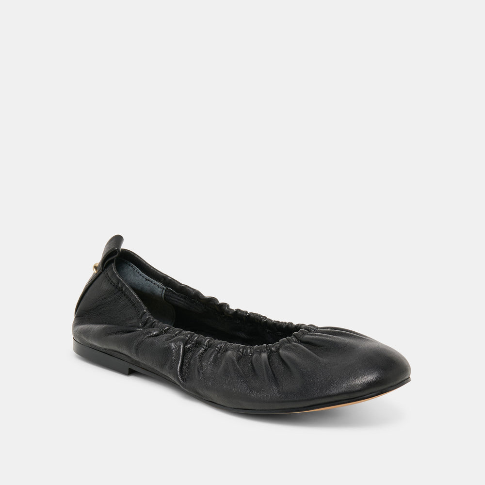 Conrad Black Leather Ballet Flats / Dolce Vita