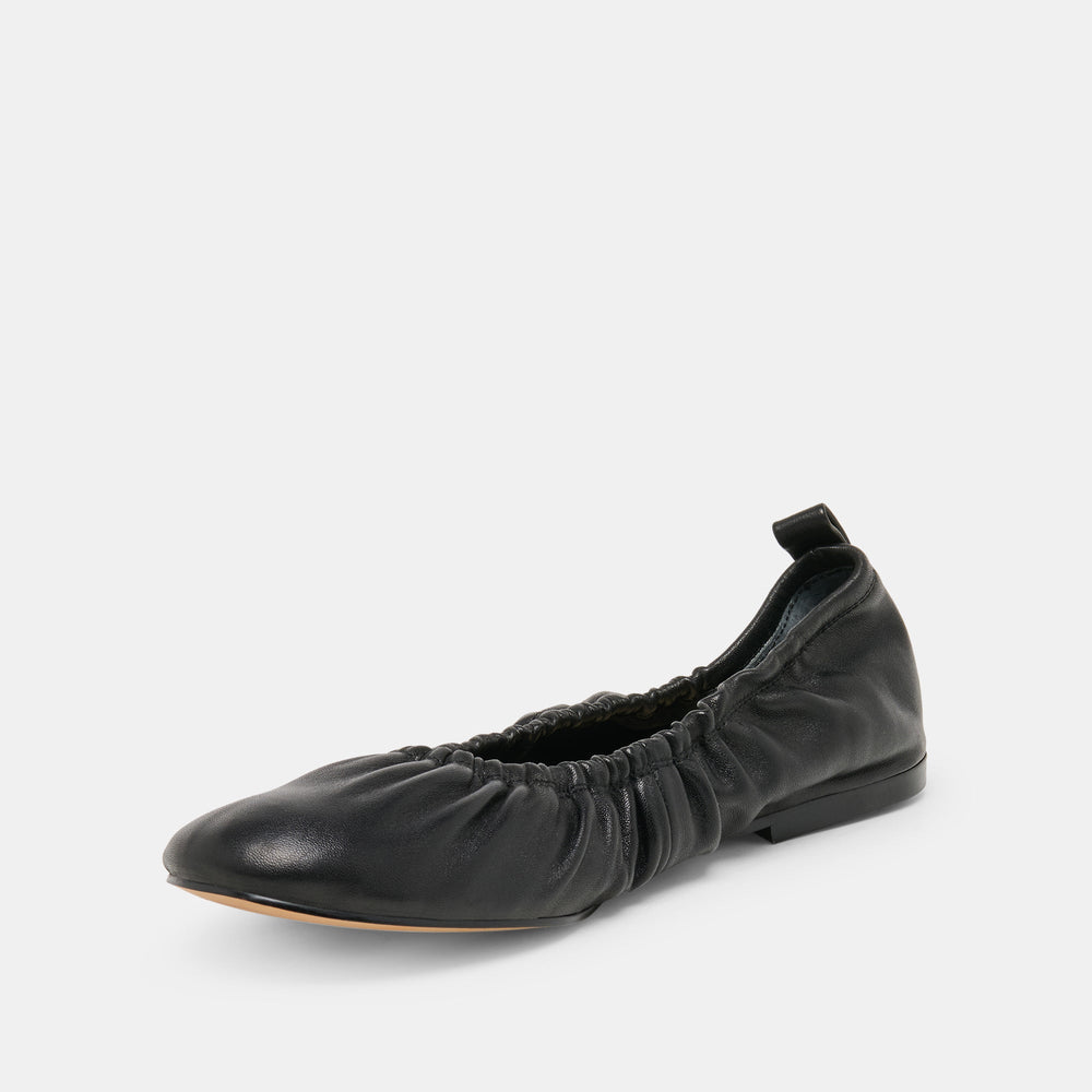 Conrad Black Leather Ballet Flats / Dolce Vita