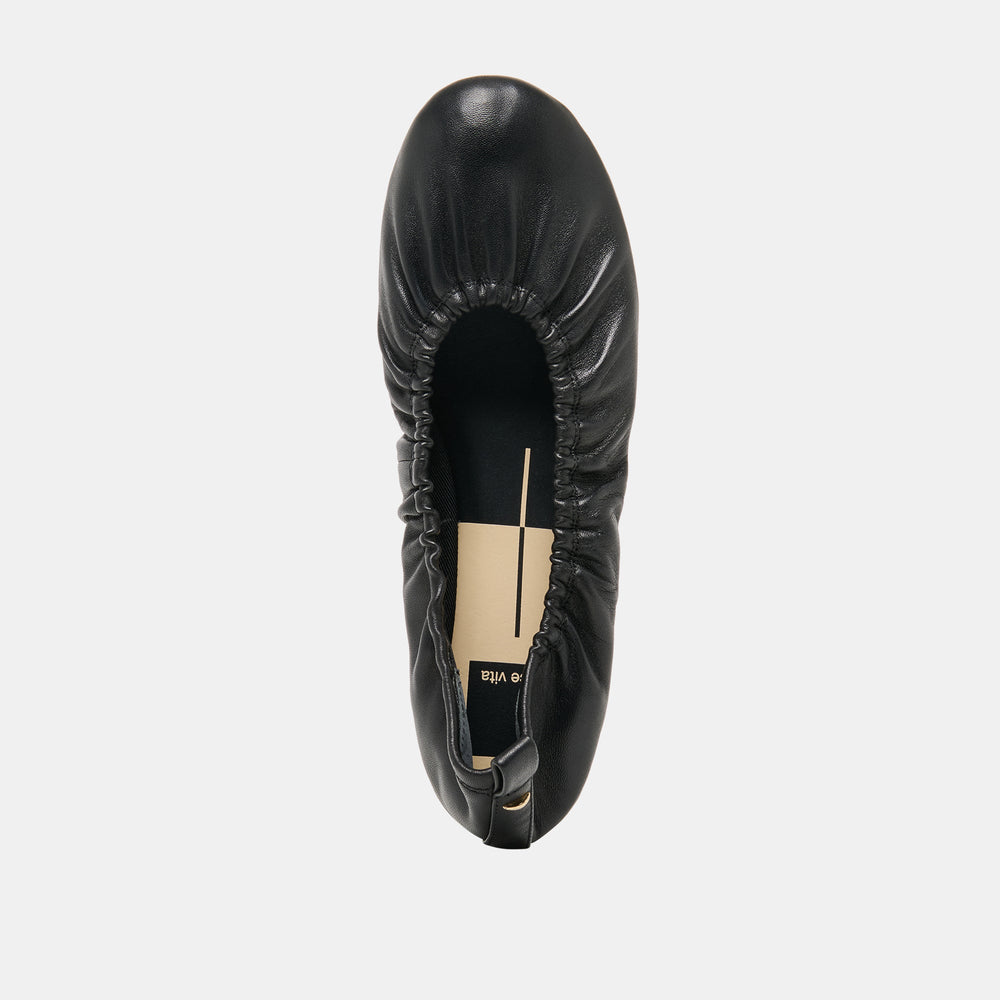 Conrad Black Leather Ballet Flats / Dolce Vita