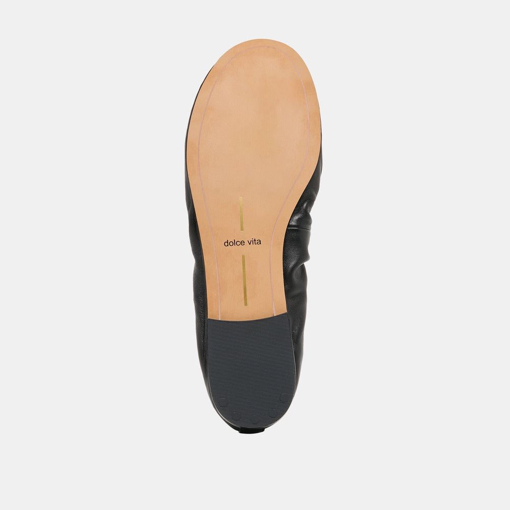 Conrad Black Leather Ballet Flats / Dolce Vita
