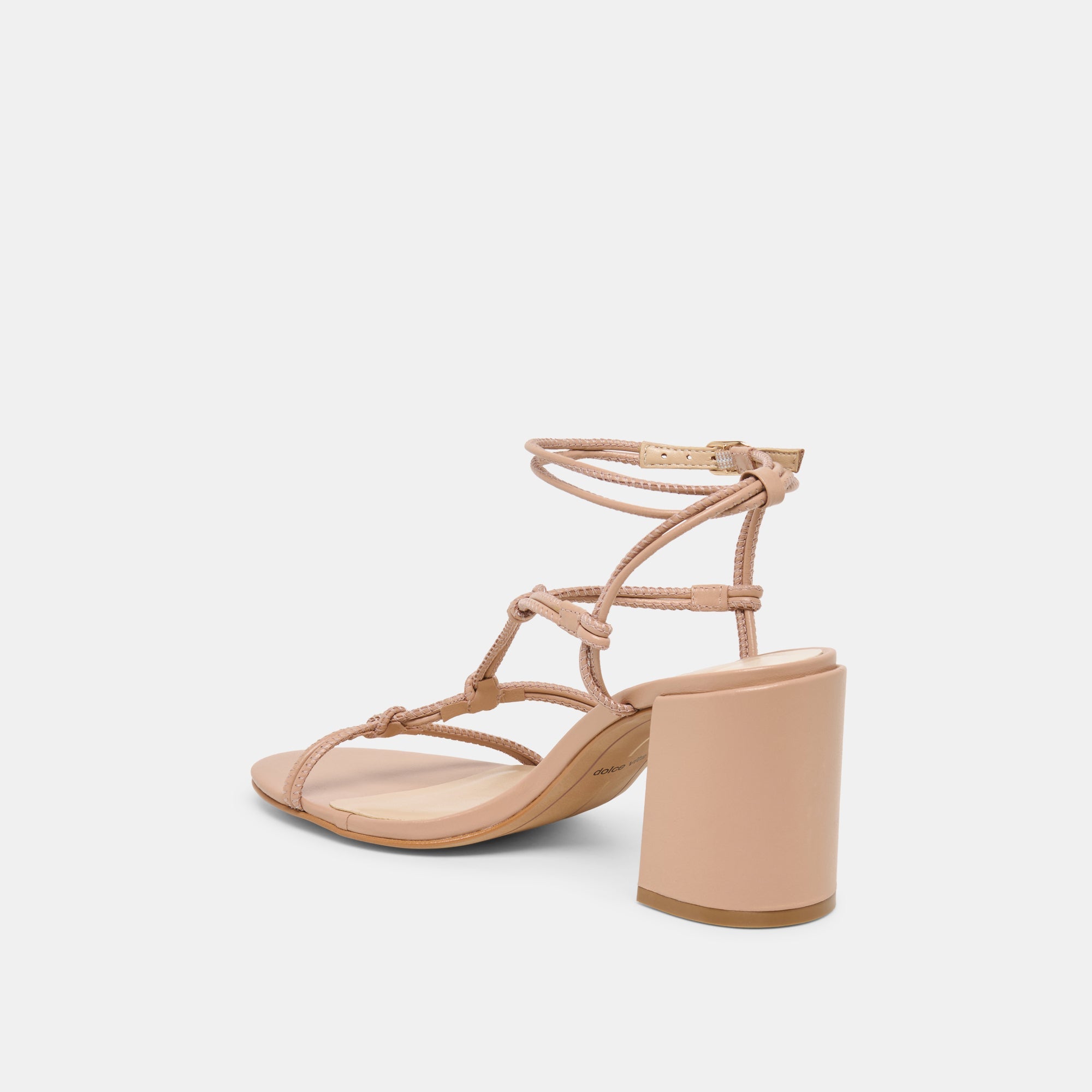 Fizzy Lt Tan Leather Heels / Dolce Vita