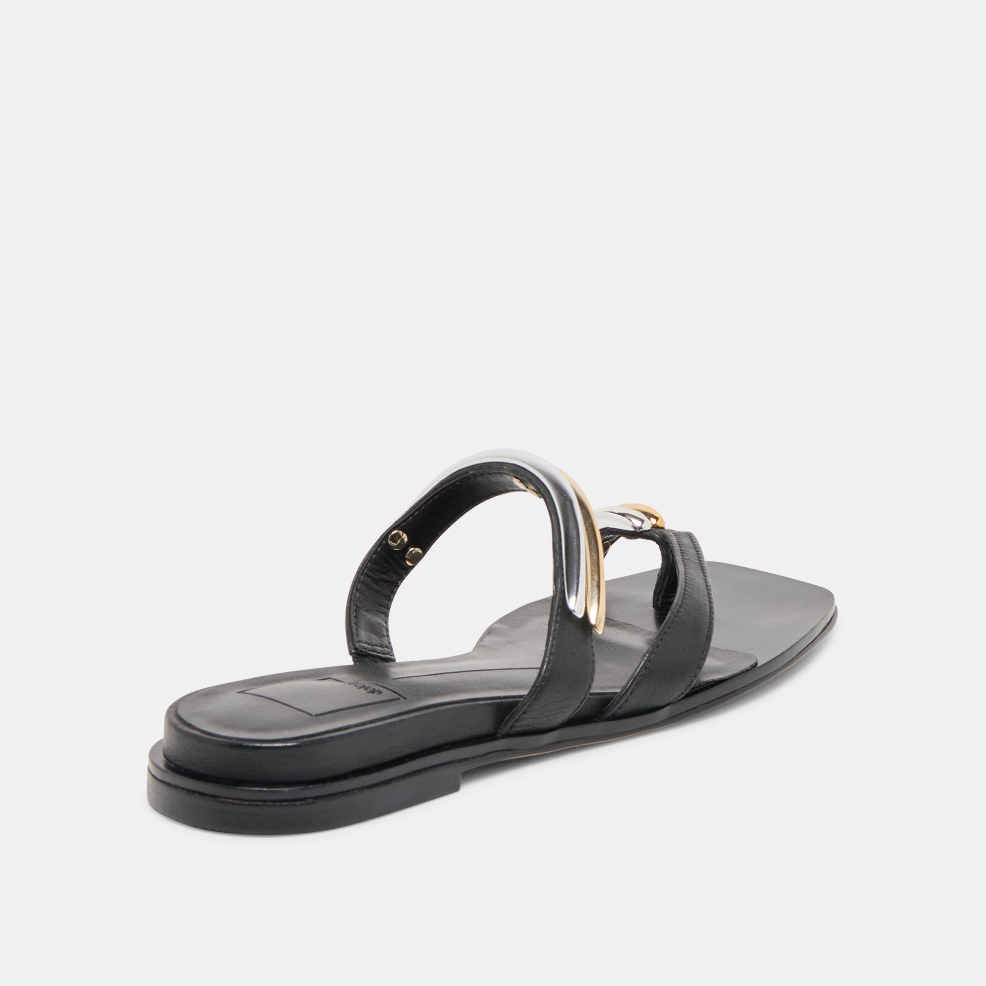Tarina Black Leather Sandals / Dolce Vita