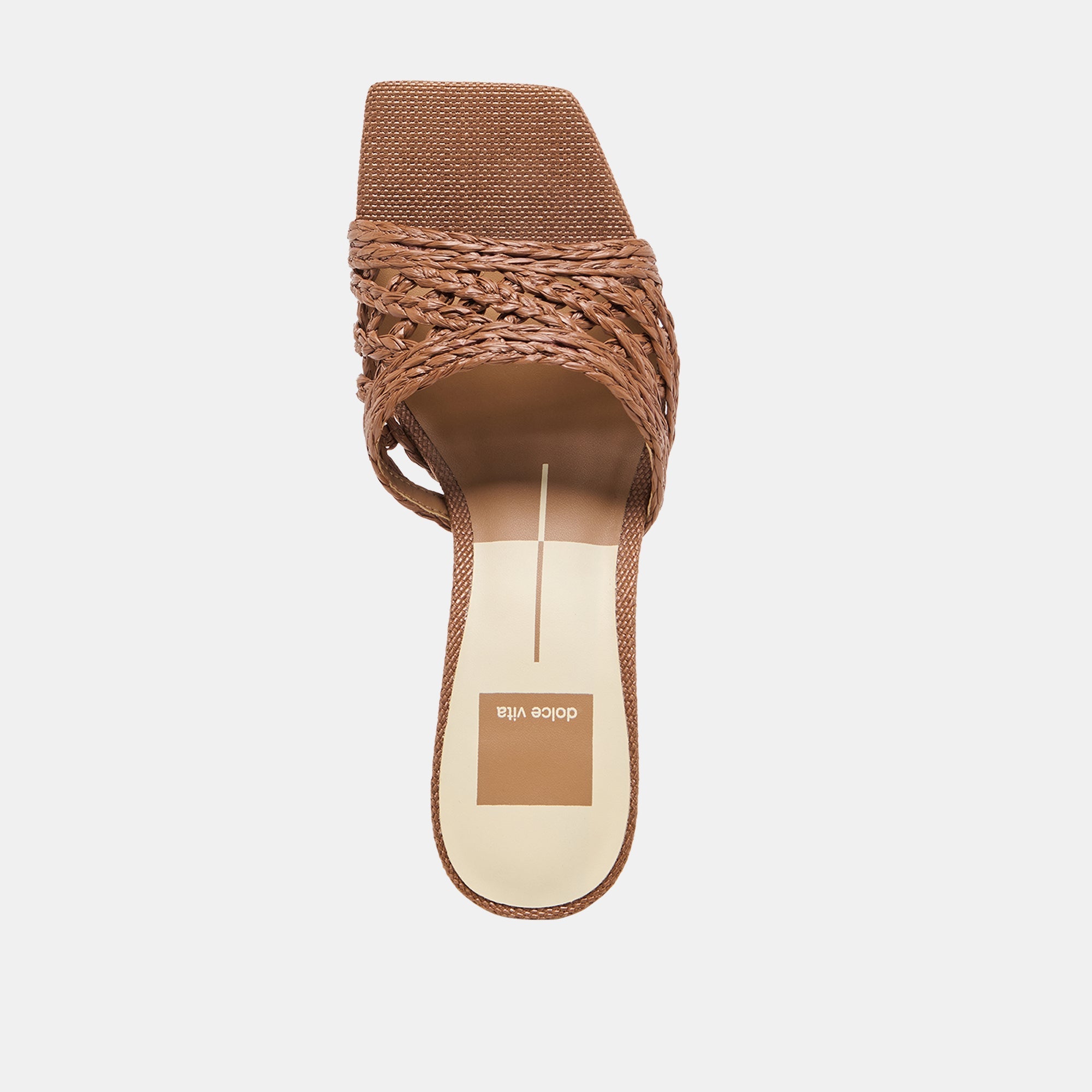 Bowen Cognac Raffia Heels / Dolce Vita