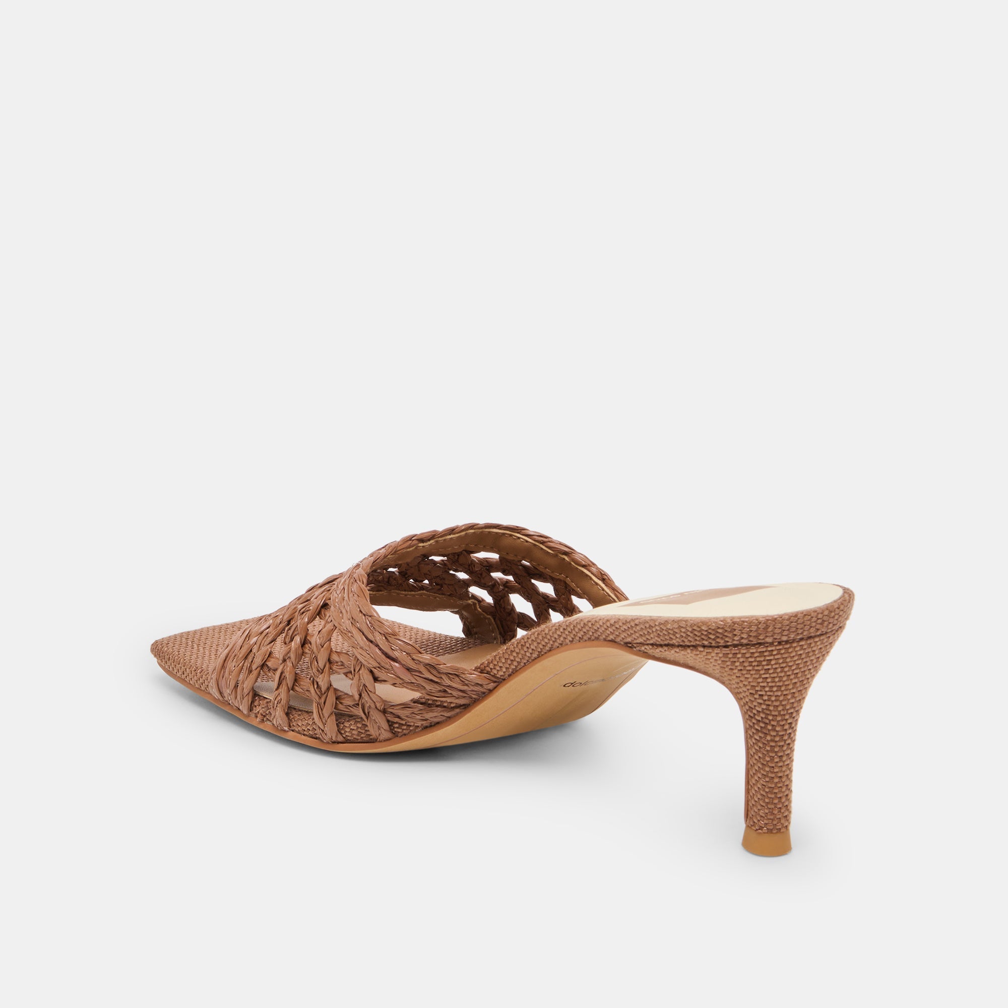 Bowen Cognac Raffia Heels / Dolce Vita