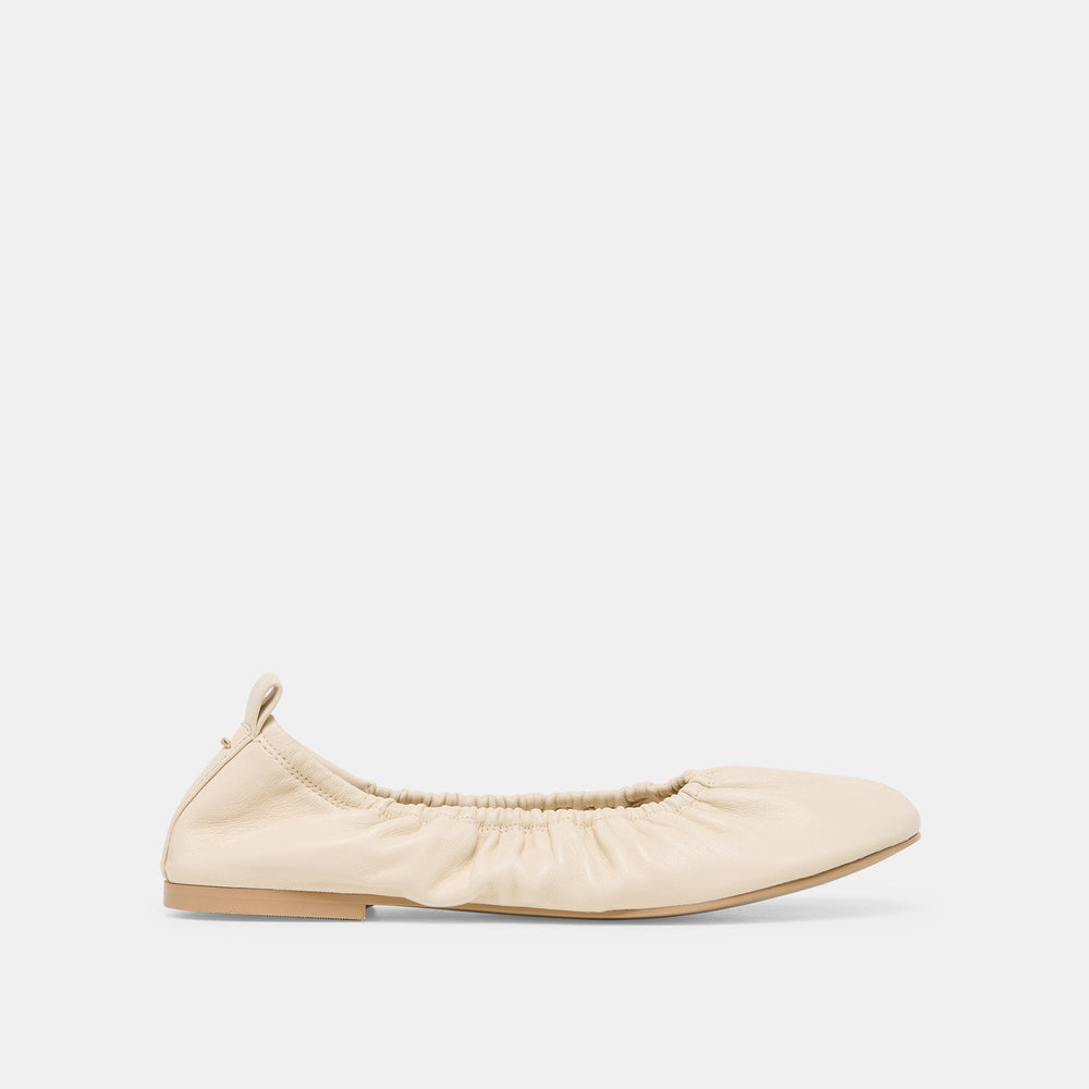Conrad Bone Leather Ballet Flats / Dolce Vita