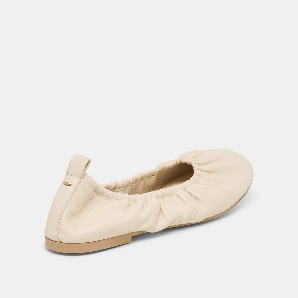 Conrad Bone Leather Ballet Flats / Dolce Vita