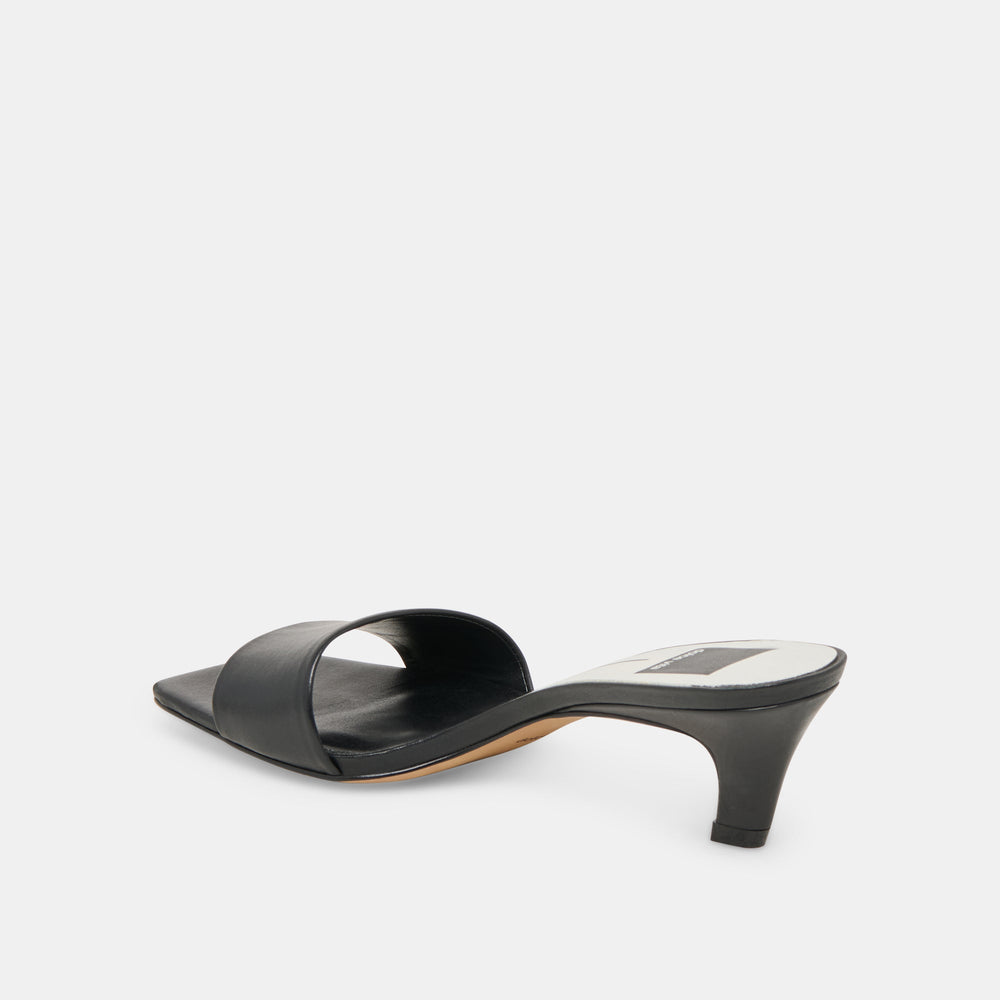Rexa Black Leather Heels / Dolce Vita