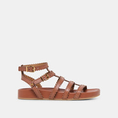 Susana Cognac Leather Sandals / Dolce Vita