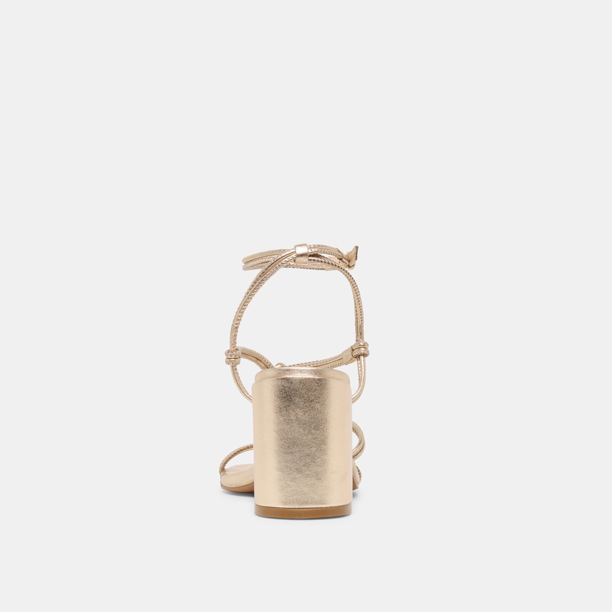 Fizzy Gold Leather Heels / Dolce Vita