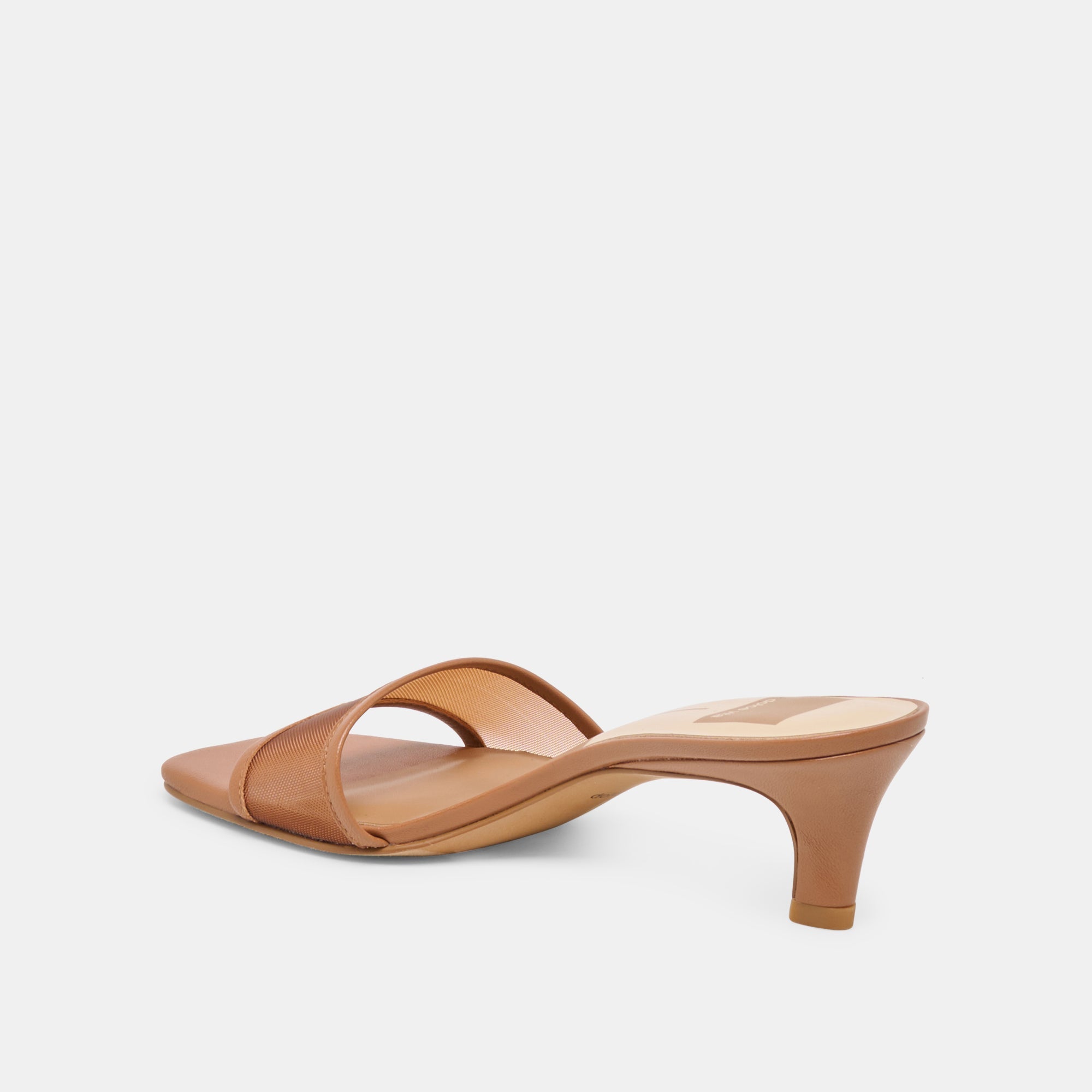 Rexa Mesh Caramel Mesh Heels / Dolce Vita