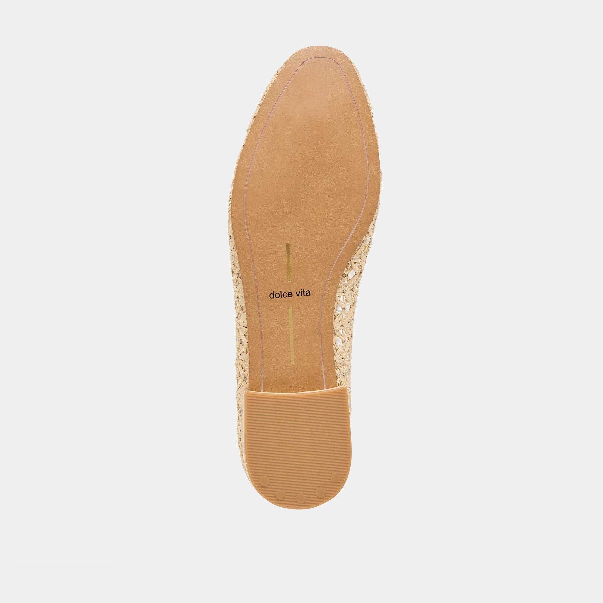 Ulicia Lt Natural Cross Hatch Raffia Ballet Flats / Dolce Vita