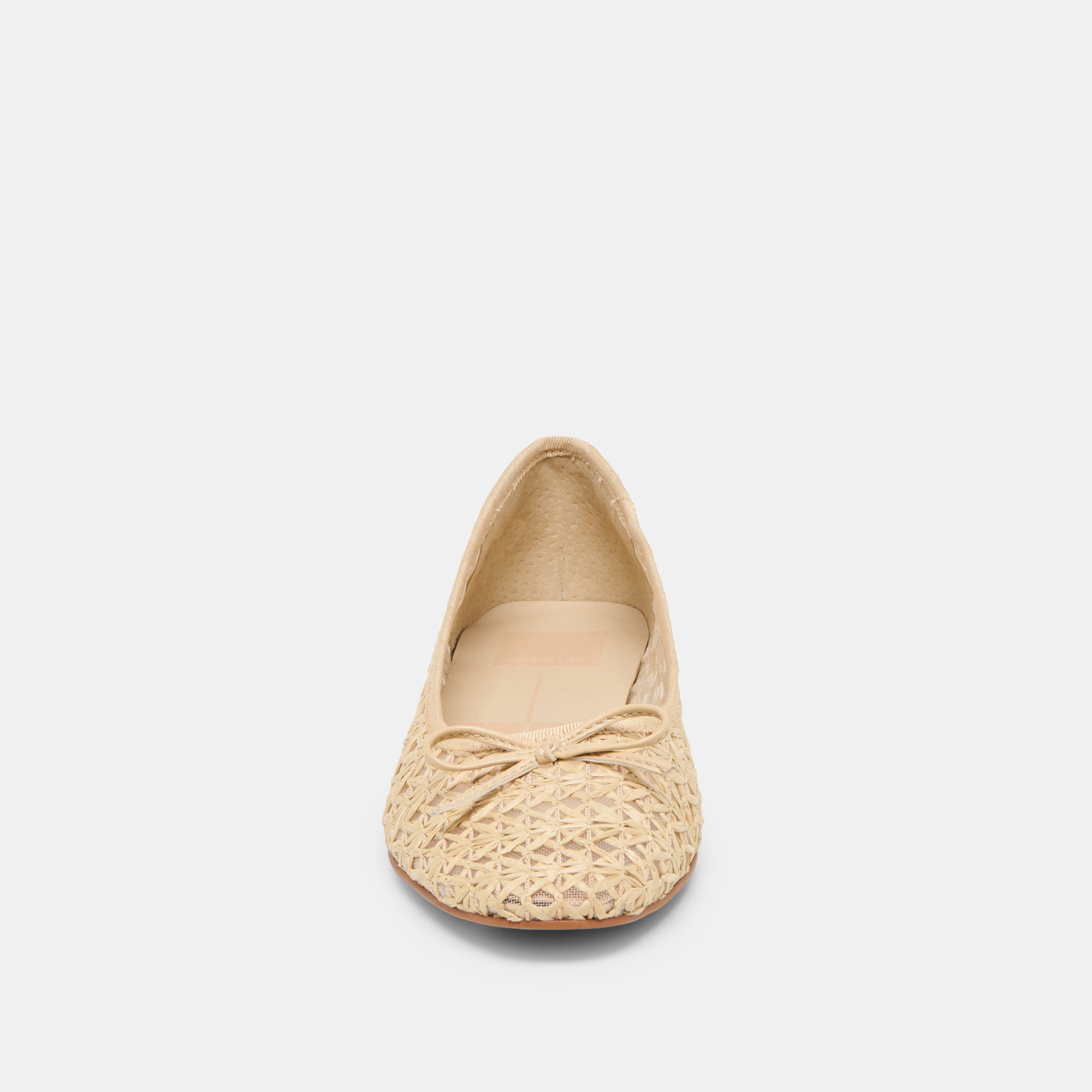 Ulicia Lt Natural Cross Hatch Raffia Ballet Flats / Dolce Vita