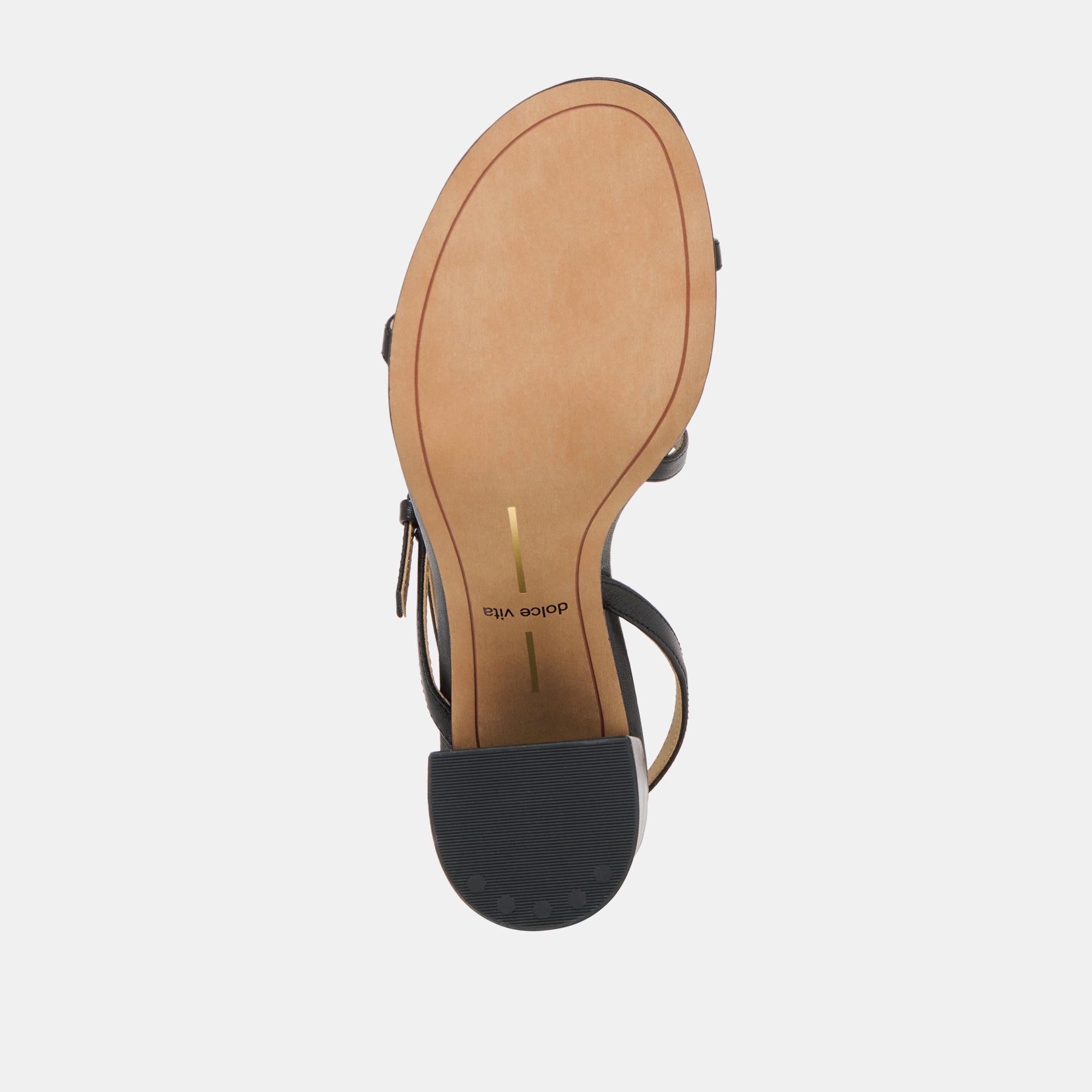 Faye Black Leather Heels / Dolce Vita